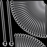1/32 Teaspoon Micro Scoops 150 Milligram Mini Measuring Spoons Tiny Little Plastic Scoop for Measuring Cosmetics, Powders, Glitter and Seasoning(Clear, 48 Pieces)