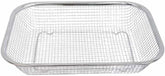 11-1/2" x 8-1/2" Stainless Steel Rectangle Colander Wire Basket Fruit Vegetable Strainer