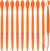 10pcs Orange Peeler Tool, Long Handle Serrated Citrus Peel Cutter Easy Hold Plastic Vegetable Lemon Slicer Fruit Opener Remover Kitchen Gadget Chef Tools