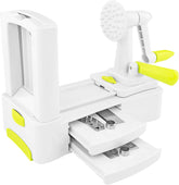 " 3-Blade Spiral Vegetable Slicer - Zucchini, Spaghetti Noodle Maker for Fruits & Veggies, Tabletop Design"