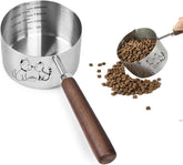 1 Cup Dog Cat Food Scoop, OHOLA Stainless Steel Dog Food Measuring Cup, Precision Scale Measurements (Stylish Pattern)