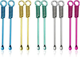 10Pcs Mini Spoons Keychain, Tiny Metal Shovel Charms for Spices & Powder, Multicolor Small Spoon Pendant for Jewelry Making, Crafts, DIY Accessories