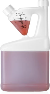 1 Pcs 32oz Tip Measure Containers Tip and Pour Measuring Containers HDPE Chemical Measuring Cups with Lids Plastic Bottle, up to 4oz Capacity (32oz)