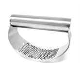 " 1PCS Stainless Steel Garlic Press Rocker Manual Garlic Crusher Garlic Easy Grip Mincer Ginger Press Squeezer Kitchen Tools for Home and Restaurants, Dishwasher Safe (4.2"")"