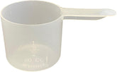 1/4 Cup (4 Tablespoon | 2 Oz. | 60 mL) Short Handle Plastic Measuring Scoop for Coffee, Protein Powder, Pet Food, Spices, Grains, Dry Goods – Food-Grade BPA-Free (Pack of 5)