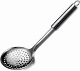 13.2" Stainless Steel Cooking Skimmer Spoon Metal Slotted Spoon for Straining, Ideal for Frying, Skimmer Ladle Sspoons Kitchen Utensils Fryer Scoop