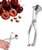 1 Pcs Cherry Pitter Professional Heavy Duty Alloy Olive Pitter Cherry Seed Remover for Home Kitchen Making Jam, Silver
