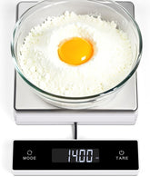 11lb/5kg Digital Kitchen Scale, 1g/0.01oz Pull-Out Display | Stainless Steel Platform, Auto-Shutoff, Tare, 6 Units, for Baking, Cooking, Food Scale, Weight Loss, Keto & Meal Prep