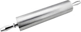 13 Inch Aluminum Rolling Pin, Extra Heavy Duty Restaurant Grade Dough Roller with Rotating Barrel and Handles, Silver