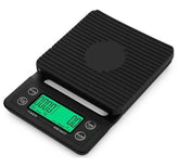 0.1g Precision Coffee Scale 3kg Digital Scale for Kitchen Use (Black) | 3kg/0.1g Precision Shot Scale Digital Scale for Espresso & Pour Over Coffee-Black