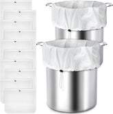 10 Pack Brew Bags Reusable Extra Large 26 x 22'' Fine Mesh Strainer Cold Brew Filters Drawstring Cheese Cloth Straining Bags Wine Making Supplies for Fruit Cider Beer