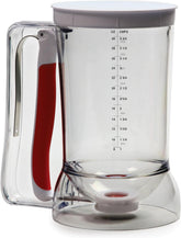 1013 Batter Dispenser Clear/Red, 4 cup