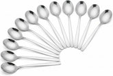 12 Pcs Mini Stainless Steel Spice Spoons, 3.5 Inch, Silver | Tiny Condiment Scoops for Salt, Sugar, Spices, Coffee, Honey, Tea & Seasoning Jars