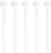10Pcs Teaspoon Micro Scoops 250 Milligram Mini Powder Scoops Mini Measuring Spoons for Measuring Cosmetics Powders Coffee, White