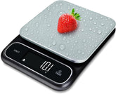 0.1g Digital Kitchen Food Scale in Grams & Ounces - 11lb, for Cooking, Baking, Weight Loss - Square