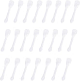 100pcs Individually Wrapped Mini Plastic Spoons, Restaurant-Grade Clear Tasting Spoons for Ice Cream, Yogurt, Sampling
