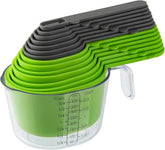 15-Piece Magnetic Measuring Set with Measuring Cup, Multi-Size Spoons & Cups for Baking & Cooking