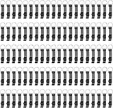 100 Pack Black Metal Bottle Opener Keychains, Tiny Beverage Opener Party Favor (Black, 100Pcs)