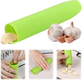 10er Pack Garlic Peelers Tube Rollers Peel Remover,Garlic Peeler Silicone Garlic Peel Remover Roller, Garlic Roller Peeling Tube Tool for Useful Kitchen Tools (Green)