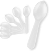 1000 Count 3-Inch Plastic Mini Taster Spoons - Perfect for Sampling, Desserts, and Parties, Disposable and Durable Utensils