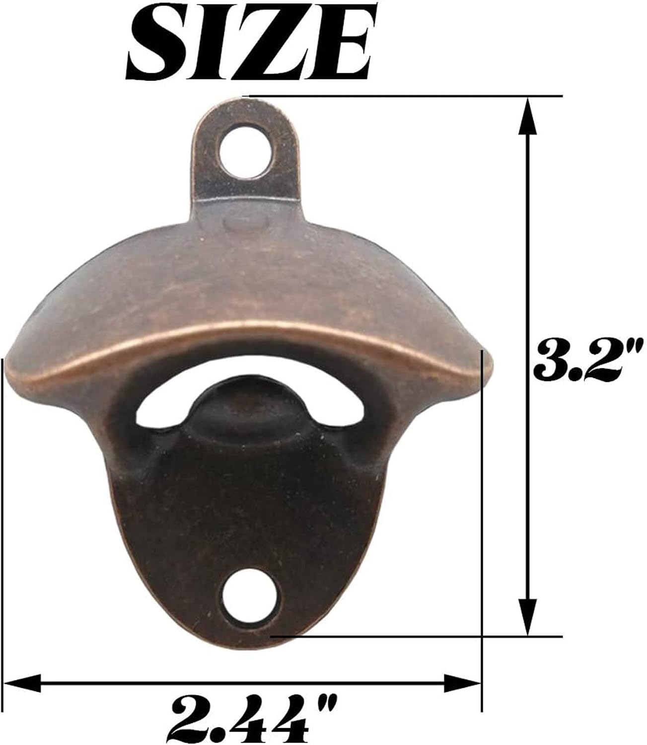 12PCS Wall Mounted Bottle Opener Vintage Beer Bottle Opener Suitable for Bars KTV Hotels Homes (Black+Silver+Green Bronze)