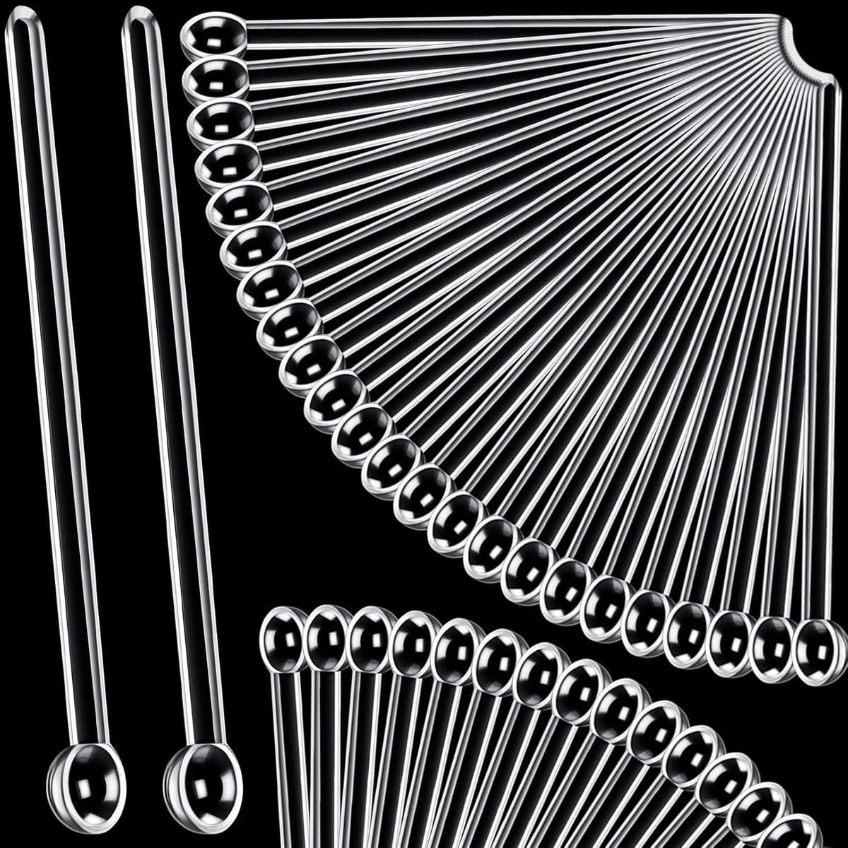 1/32 Teaspoon Micro Scoops 150 Milligram Mini Measuring Spoons Tiny Little Plastic Scoop for Measuring Cosmetics, Powders, Glitter and Seasoning(Clear, 48 Pieces)