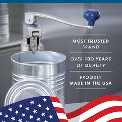 11100 Old Reliable #1 Manual Can Opener with Plated Steel Base For Cans Up to 11” Tall | Plated Base