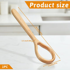 12 Inch Dough Whisk Wooden Danish Dough Whisk Bread Whisking Tool | Mixing Sourdough Batter Preparation Egg and Flour Mixer Whisks Traditional Bread Baking Supplies for Pastries Egg Pizza