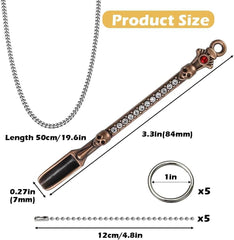 10 Pack Mini Metal Shovel Spoons Tiny Spice Spoon Keychain Charms | Small Alloy Powder Scoop Pendants with Keychain and Necklace Used to Fill Vial with Spice & DIY Craft Jewelry Keychain Making