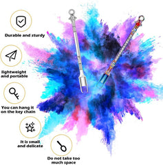10 Pack Mini Metal Shovel Spoons Tiny Spice Spoon Keychain Charms | Small Alloy Powder Scoop Pendants with Keychain and Necklace Used to Fill Vial with Spice & DIY Craft Jewelry Keychain Making