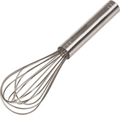 10 Inch Fat Whisk - Stainless Steel Whisk for Mixing, Beating, and Stirring Sauces, Batter, and More