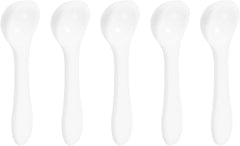 100Pcs Teaspoon Micro Scoops 0.25g Mini Powder Scoops Mini Measuring Spoons for Measuring Cosmetics Powders Coffee, White