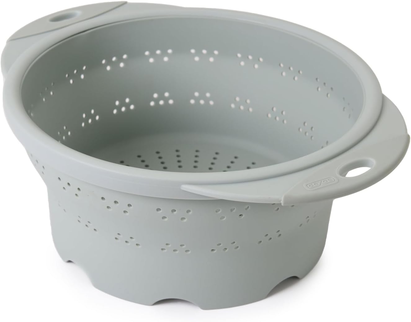 10" Collapsible Silicone Colander in Cream, Kitchen Strainer with Handles, 15.1 Cup Capacity | BPA-Free, Heat-Resistant, Space-Saving Kitchen Tool