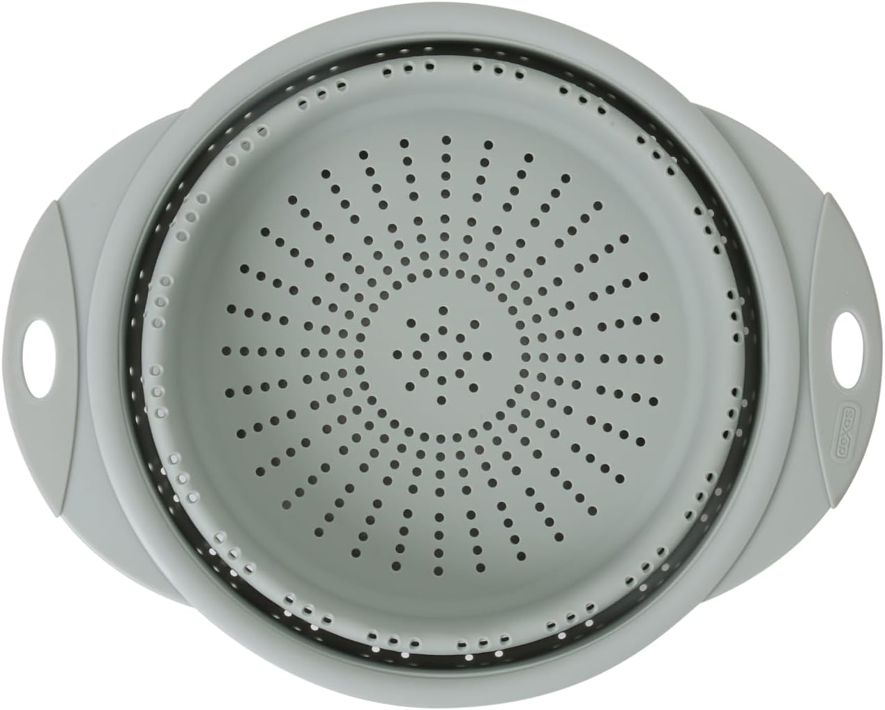 10" Collapsible Silicone Colander in Cream, Kitchen Strainer with Handles, 15.1 Cup Capacity | BPA-Free, Heat-Resistant, Space-Saving Kitchen Tool