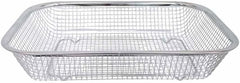 11-1/2" x 8-1/2" Stainless Steel Rectangle Colander Wire Basket Fruit Vegetable Strainer