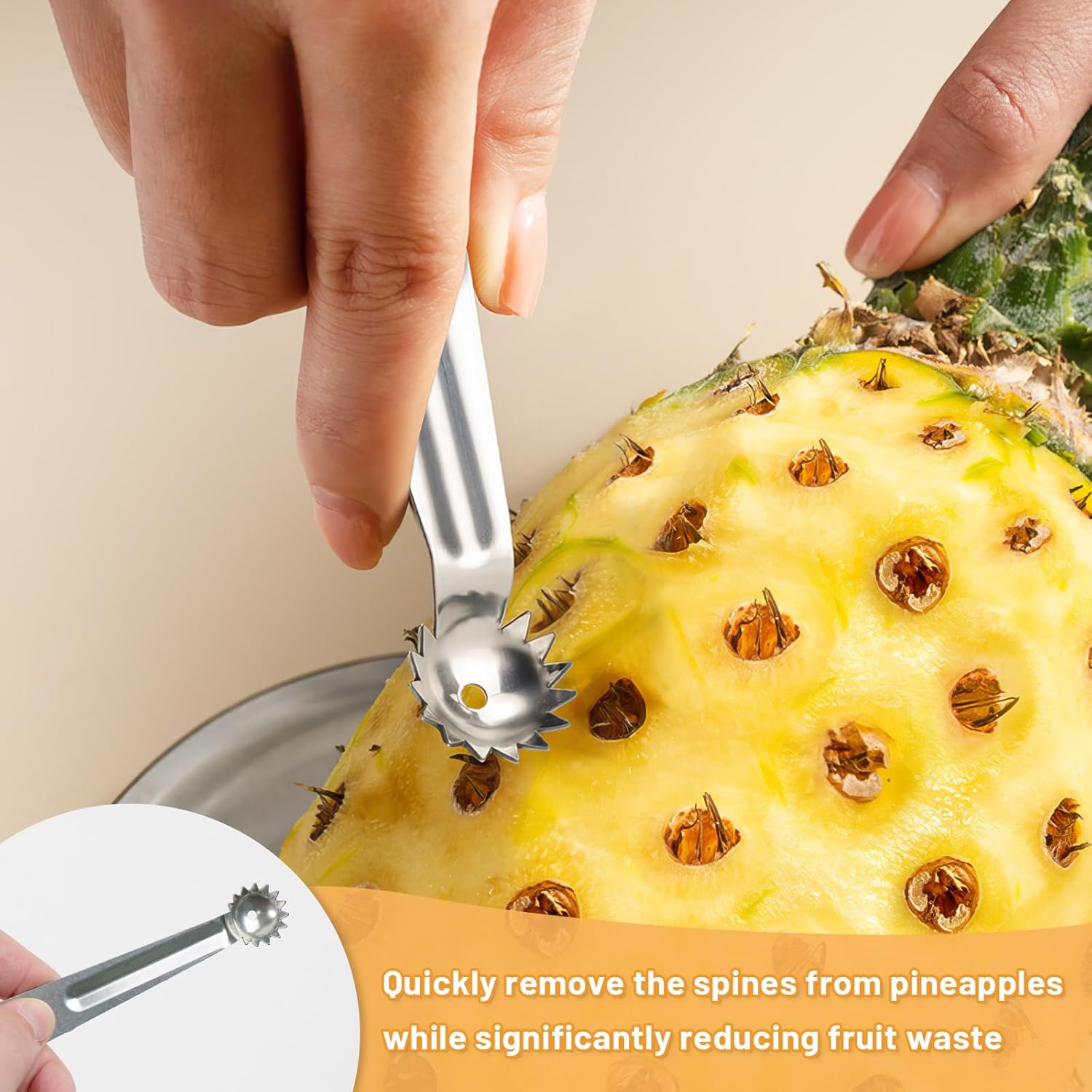 15 Pcs Silver Strawberry Hullers Set Stainless Steel | Tomato Corer, Fruit Vegetable Coring Tools, Kitchen Essentials, Suitable for Fruits and Vegetables