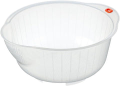 .0800 Japanese Vegetable Fruit Rice Acrylic Wash Bowl, 8-Inch, Clear