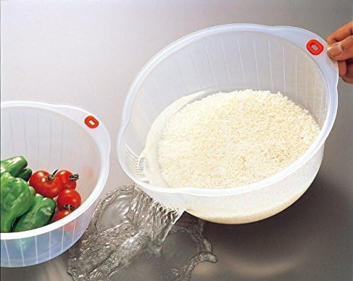.0800 Japanese Vegetable Fruit Rice Acrylic Wash Bowl, 8-Inch, Clear