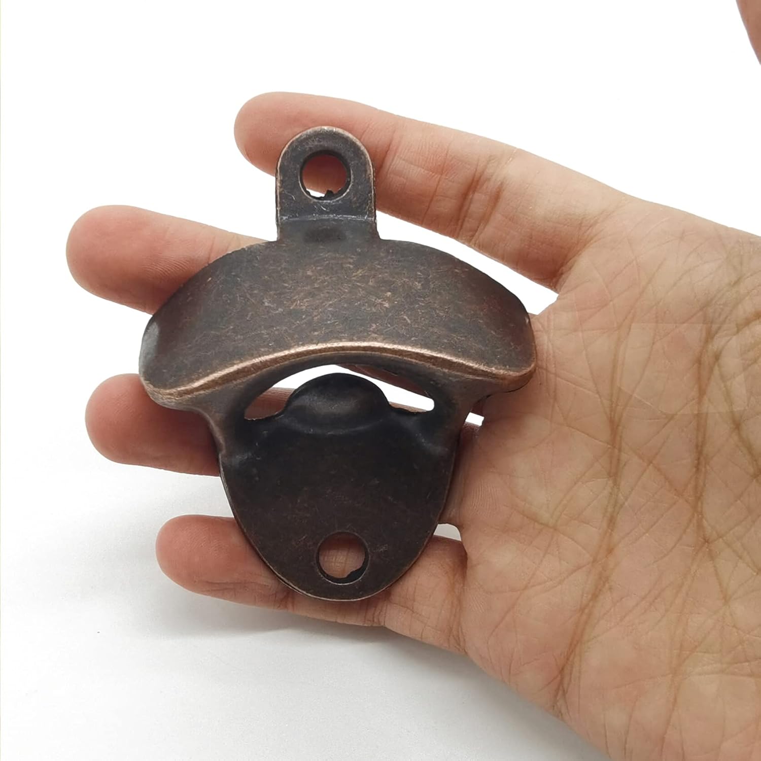 12PCS Wall Mounted Bottle Opener Vintage Beer Bottle Opener Suitable for Bars KTV Hotels Homes（Red Bronze）