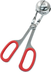 1.38" Meatball Maker, Red | None-stick Meatball Scoop Ball Maker, Stainless Steel Meat Baller Tongs, Cake Pop, Cookie Dough Scoop for Kitchen