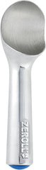 #12 3 oz. Blue End Cap Aluminum Zerolon Ice Cream Scoop