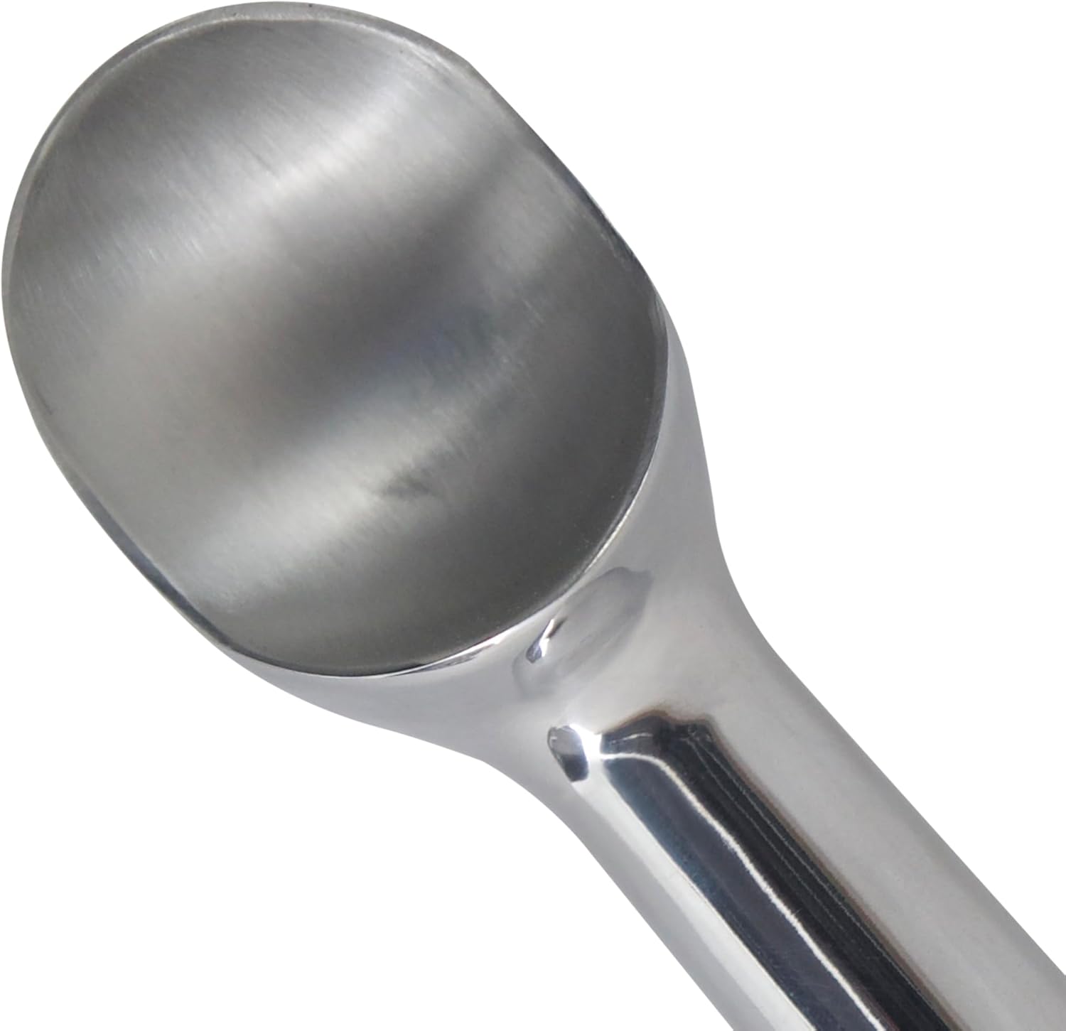 #12 3 oz. Blue End Cap Aluminum Zerolon Ice Cream Scoop