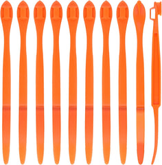 10pcs Orange Peeler Tool, Long Handle Serrated Citrus Peel Cutter Easy Hold Plastic Vegetable Lemon Slicer Fruit Opener Remover Kitchen Gadget Chef Tools