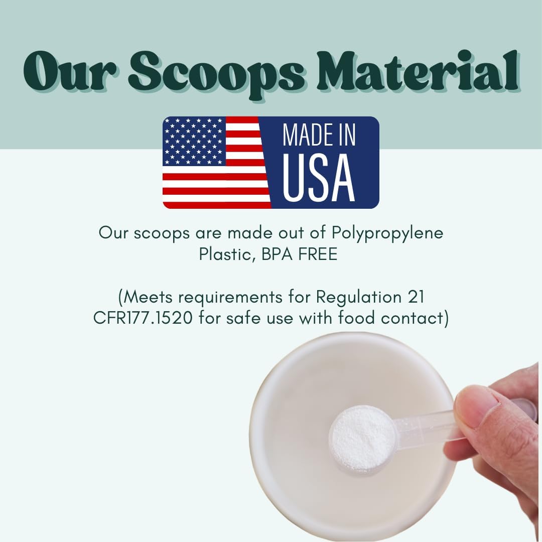 1 Teaspoon (1/3 Tablespoon | 5 mL) Long Handle Plastic Measuring Spoon for Coffee, Protein Powder, Pet Food, Spices, Grains, Dry Goods – Food-Grade BPA-Free (Pack of 1)