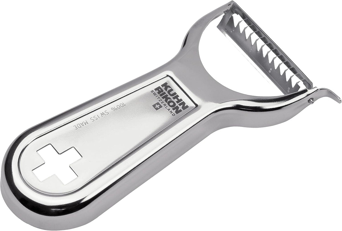 "Swiss Metallic" Julienne Cross Peeler, Silver