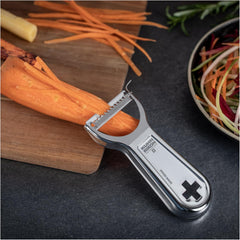 "Swiss Metallic" Julienne Cross Peeler, Silver