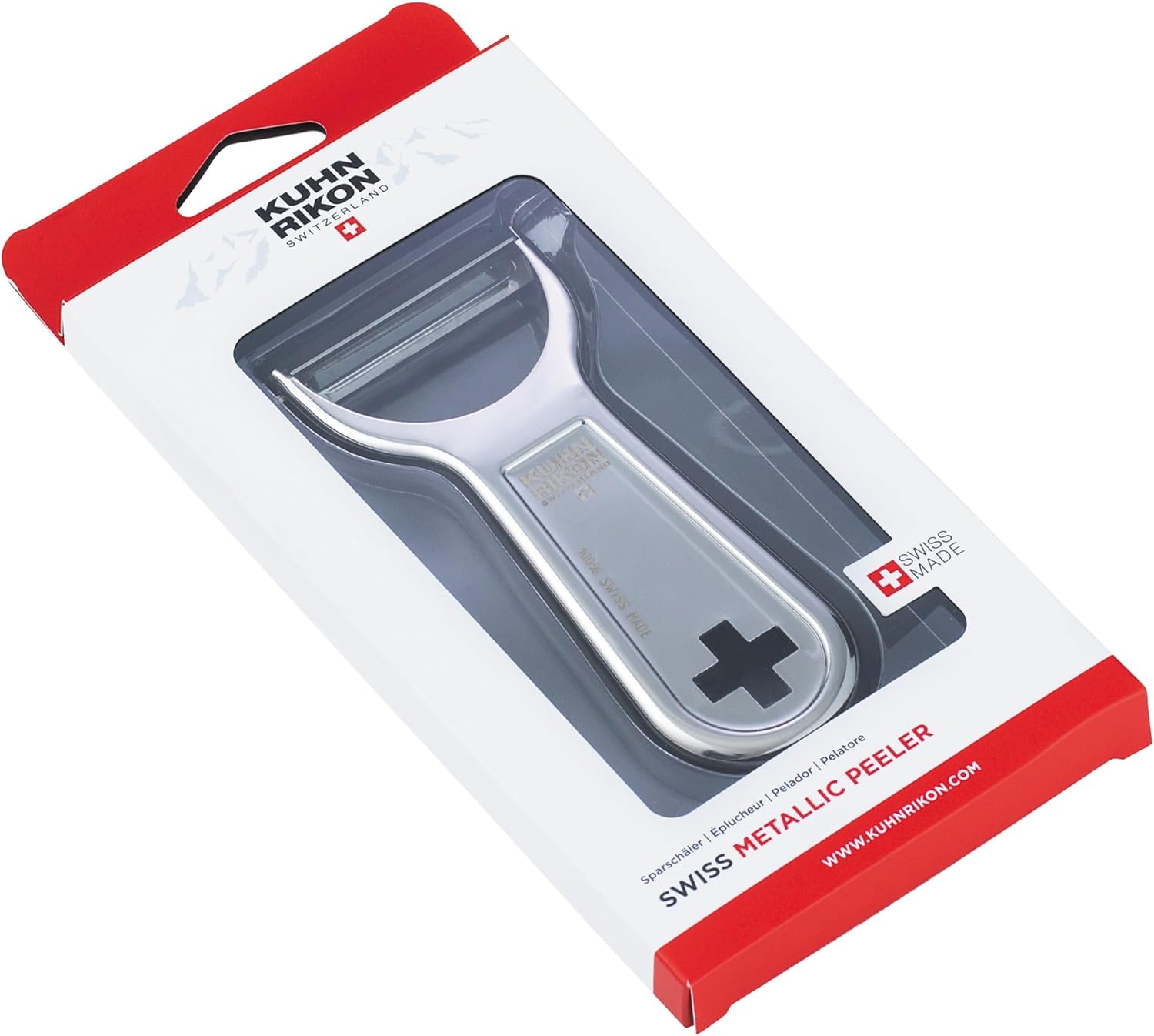 "Swiss Metallic" Julienne Cross Peeler, Silver