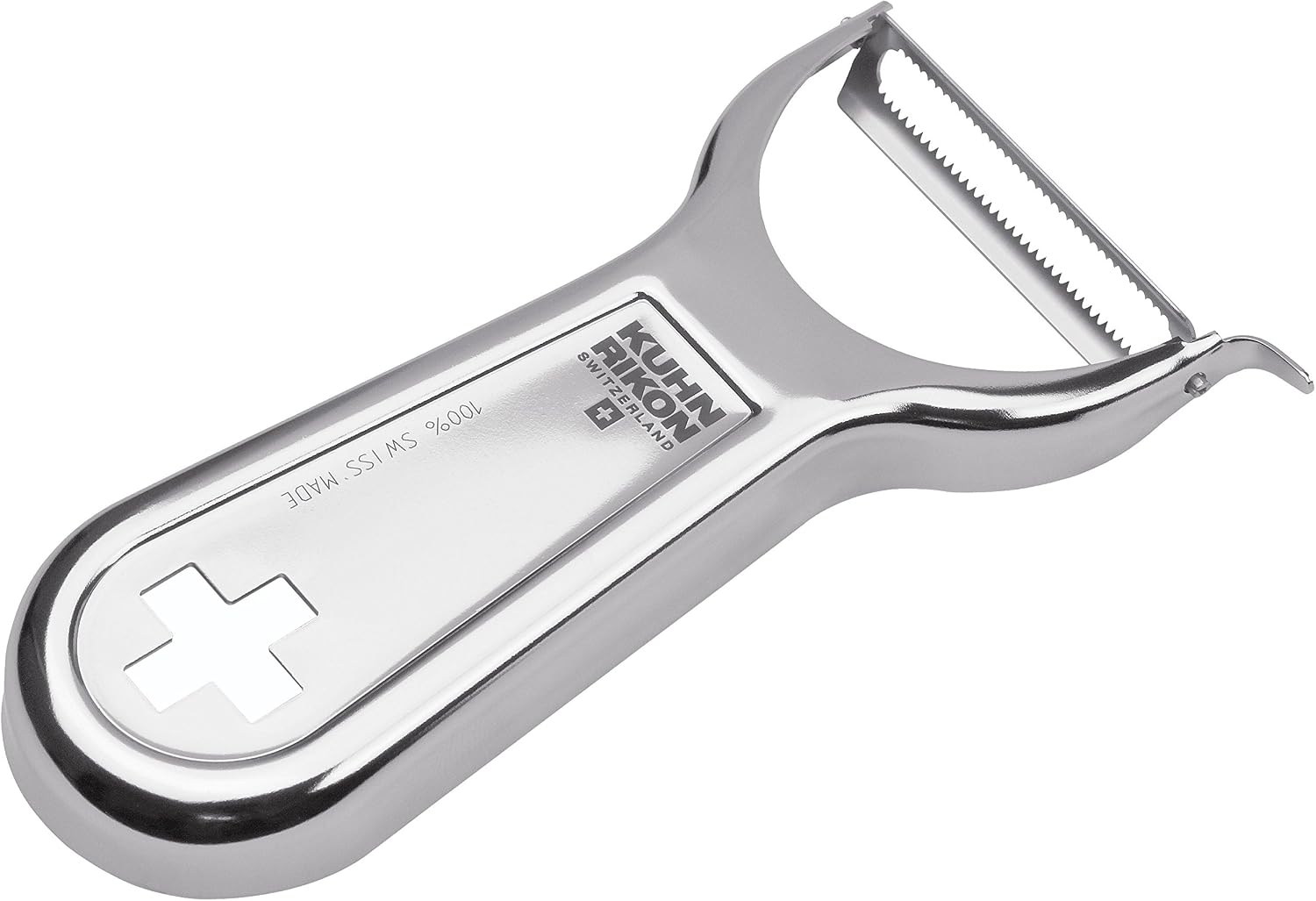 "Swiss Metallic" Julienne Cross Peeler, Silver