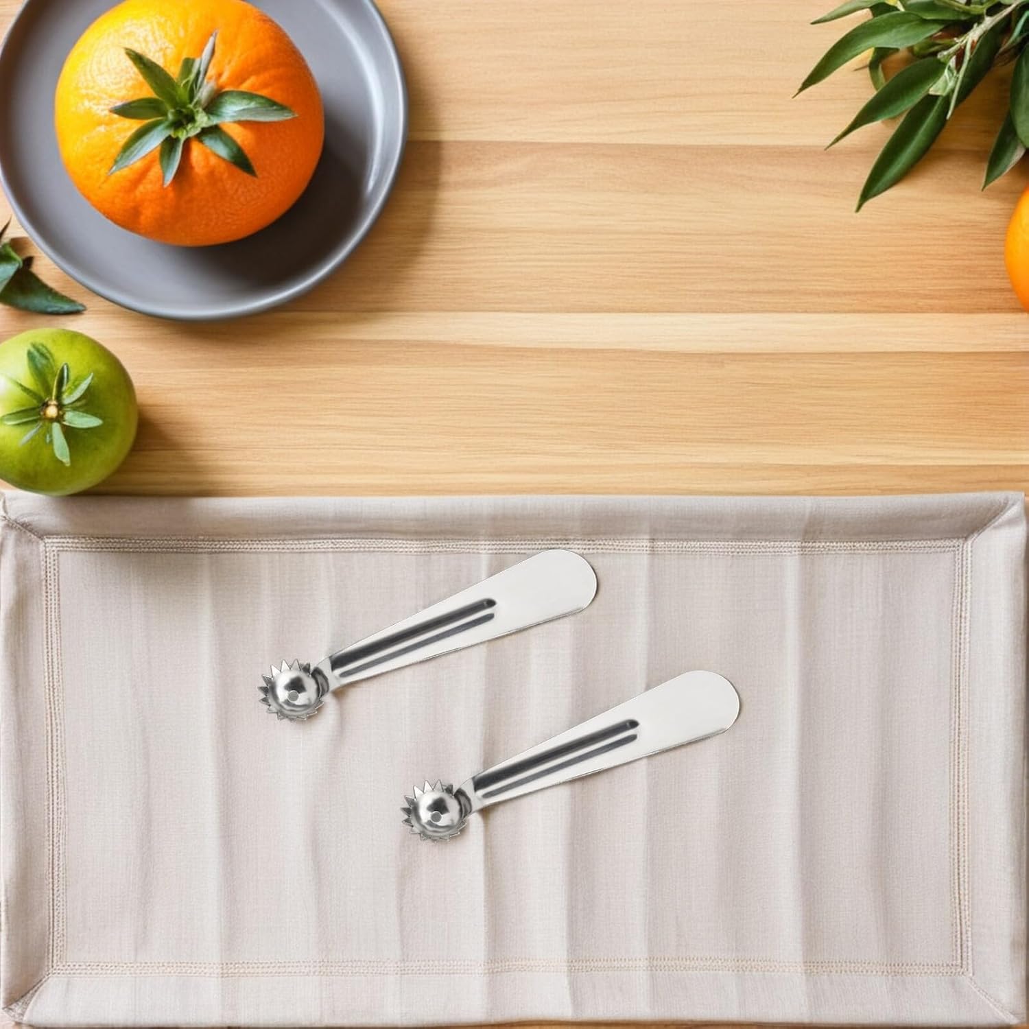 12pcs Stainless Steel Fruit Corer Set with Strawberry Huller and Tomato Stem Remover for Vegetable and Fruit Prep, Pineapple Eye Remover Kitchen Tool for Salad and Cooking