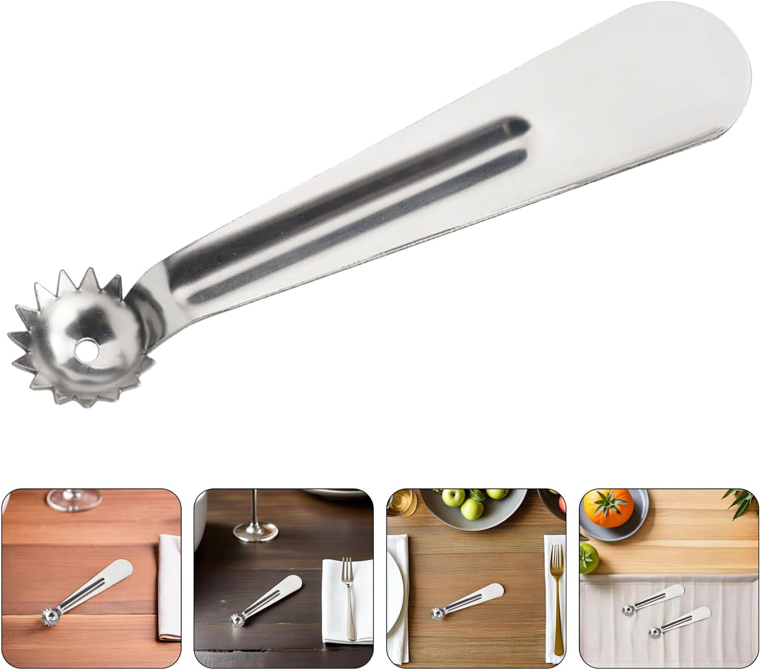 12pcs Stainless Steel Fruit Corer Set with Strawberry Huller and Tomato Stem Remover for Vegetable and Fruit Prep, Pineapple Eye Remover Kitchen Tool for Salad and Cooking